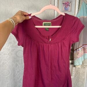 vintage y2k polo baby doll blouse top